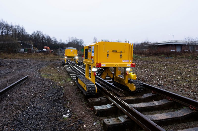 Rail Transposing Machine in rail environment